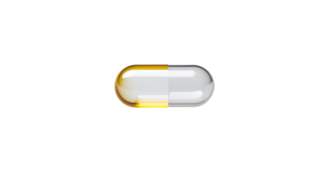 pill floating on a clean white background, minimal pharmaceutical aesthetic, high clarity, sleek modern product photography.