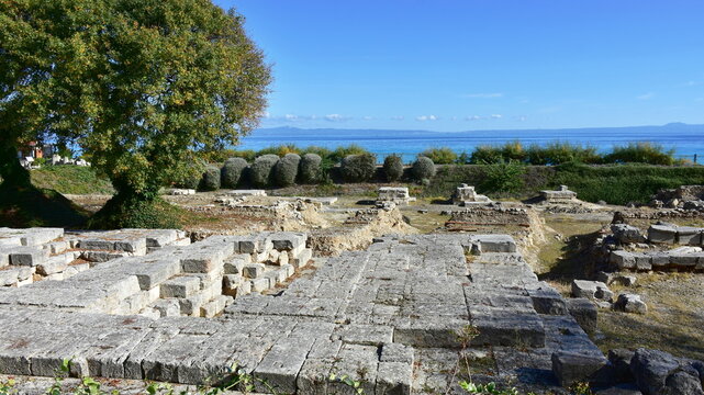 sanctuary of Dionysos,Zeus Ammon and Asklepios in village Kallithea in Greece