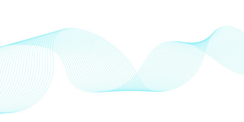 Abstract blue wave flowing pattern illustration for a modern technology background design