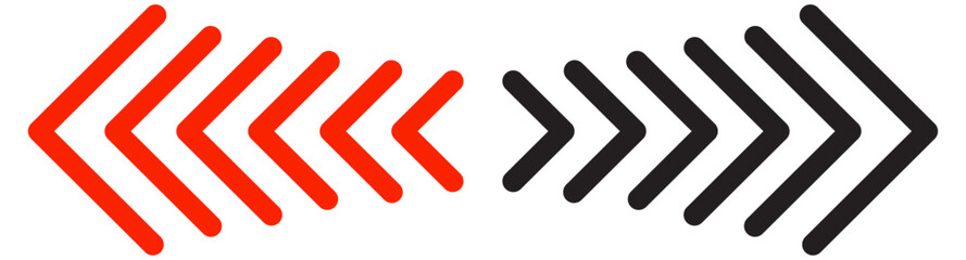 Abstract arrow speed icon.