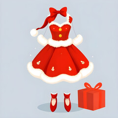 kids santa girl vector, child christmas character, little santa girl illustration, toddler santa girl, preschool christmas mascot, cute school santa girl, children book santa girl, nursery character i