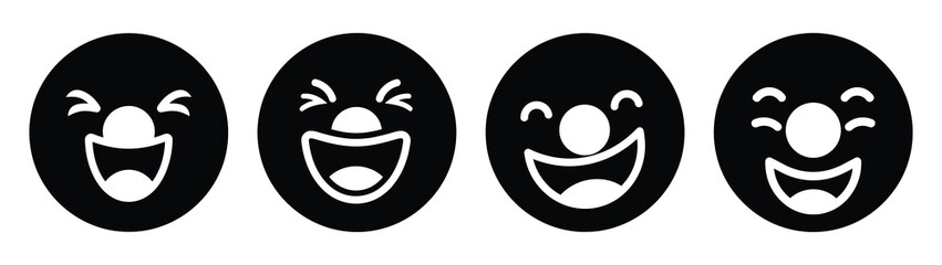 Fototapeta premium laughing donut 2026 silhouette silhouette funny vector illustration