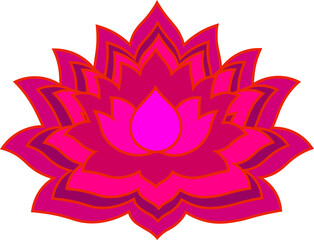 Vibrant Lotus Blossom: A digitally crafted image of a stunning lotus blossom, radiant with shades of pink and magenta, represents serenity and enlightenment.