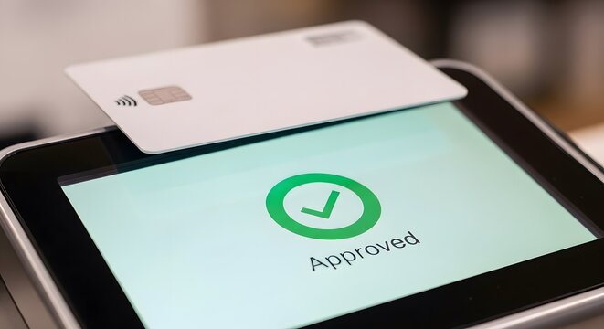 Contactless payment technology and approved transaction on screen device
