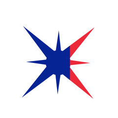 Fototapeta premium France Star Light In Icon