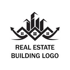 Modern Real Estate Building Logo Design – Property, Housing, and Construction Icon