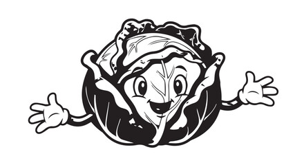 Playful cartoon crab mascot with friendly smile and claws by the sea.