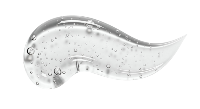 Clear Gel Texture with Bubbles - Cosmetic, Science, Medical - Powered by Adobe