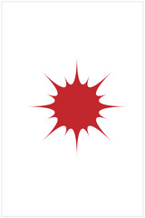 vector illustration of a red star