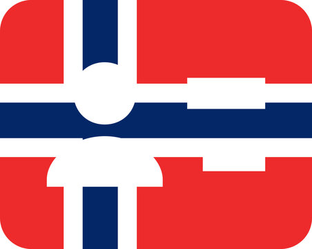 User  Id Card  In  Norway Flag Icon