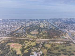 New Orleans City Park from Above During the Day