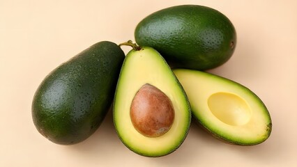 avocado on a wooden table