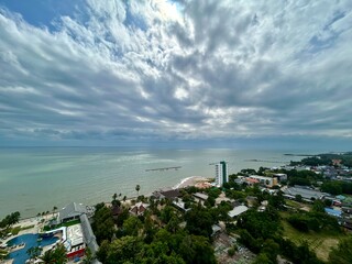 view of the sea from the beach