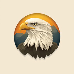 american bald eagle vector illustration