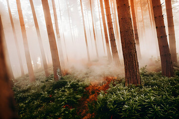 morning in the forest