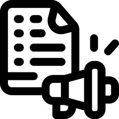 report line icon. Clean and minimalist vector icon for websites, mobile apps, presentations, and logos. Fully scalable and customizable for any project.