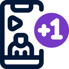 followers duotone icon. Sleek and modern vector icon for websites, mobile apps, marketing materials, and corporate design. Fully scalable and ready to use.