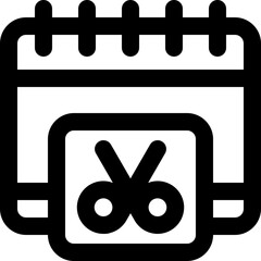 appointment line icon. Clean and minimalist vector icon for websites, mobile apps, presentations, and logos. Fully scalable and customizable for any project.