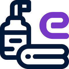 towel duotone icon. Sleek and modern vector icon for websites, mobile apps, marketing materials, and corporate design. Fully scalable and ready to use.