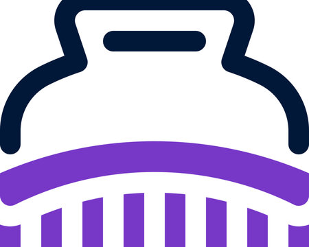 hair clip duotone icon. Sleek and modern vector icon for websites, mobile apps, marketing materials, and corporate design. Fully scalable and ready to use.