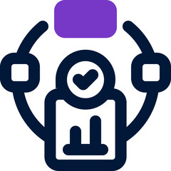 process duotone icon. Sleek and modern vector icon for websites, mobile apps, marketing materials, and corporate design. Fully scalable and ready to use.