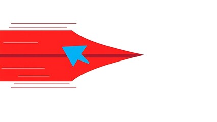 reprisal. A sharp red arrow deflecting a blue arrow on a neutral background. event key visuals, club posters, designed for fitness apps and gym onboarding.