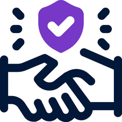 trust duotone icon. Sleek and modern vector icon for websites, mobile apps, marketing materials, and corporate design. Fully scalable and ready to use.