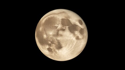 Obraz premium faraway. A striking close-up of the full moon, revealing intricate crater details against the dark night sky. STEM education sheets, lab safety posters, designed for biotech research communications.