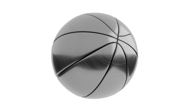 3D Render a basketball ball is shown in this image