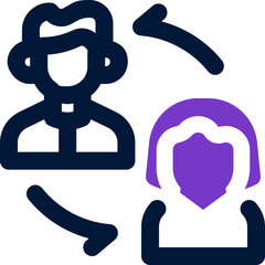 networking duotone icon. Sleek and modern vector icon for websites, mobile apps, marketing materials, and corporate design. Fully scalable and ready to use.