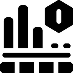 stock glyph icon. Strong and solid vector icon for websites, mobile interfaces, presentations, and visual branding. High quality and easy to edit.