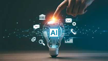 Digital art of API integration concept. Two puzzle pieces interlock against futuristic abstract tech-inspired background connectivity, AI. Data exchange, digital transformation, system, network