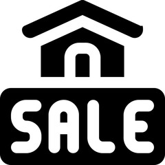 sale glyph icon. Strong and solid vector icon for websites, mobile interfaces, presentations, and visual branding. High quality and easy to edit.