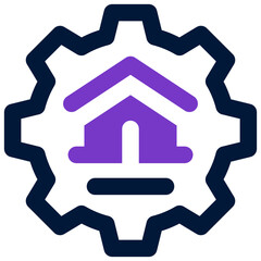 management duotone icon. Sleek and modern vector icon for websites, mobile apps, marketing materials, and corporate design. Fully scalable and ready to use.