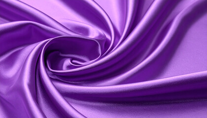 Obraz premium Luxurious Purple Satin Fabric Drapery Smooth, Elegant, and Soft Texture