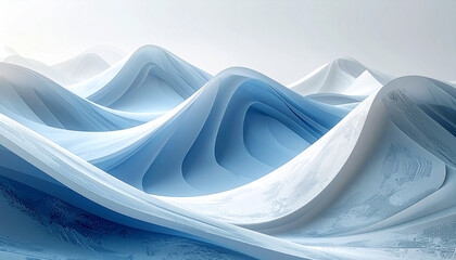white and blue wave abstact background texture