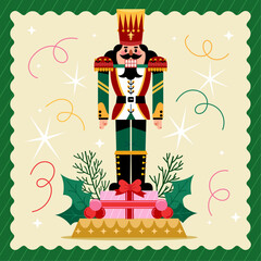 Illustration of a Festive Nutcracker