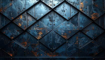 Dark grey textured concrete wall background repeated multiple times
