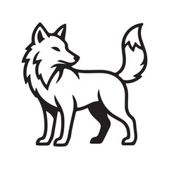 Stylized fox illustration with vibrant colors and clean lines