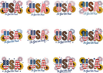 Fototapeta premium USA in God We Trust