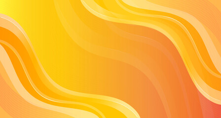 Vibrant Orange Yellow Abstract Background: Dynamic Wavy Pattern with Smooth Gradient Transition, Ideal for Summer Promotions, Energy Concepts, Digital Banners, and Creative Graphic Design Projects. © Yaba Daba Duu