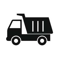 truck icon on white background