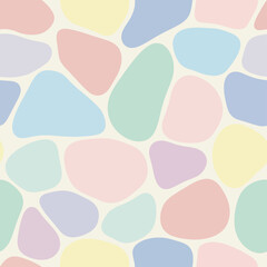 Pastel pebbles create a calming, modern backdrop for your creative projects
