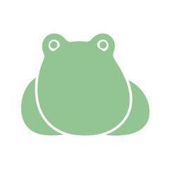 Cute light green frog illustration perfect for kids' designs and crafts