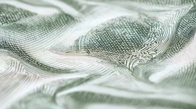 Abstract Banknote Pattern Texture - Financial Design Element Macro Closeup