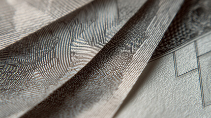Abstract Banknote Pattern Texture - Financial Design Element Macro Closeup