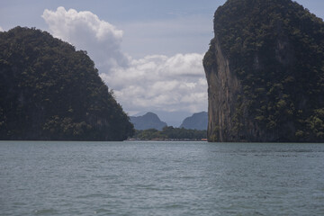 Mountains and sea on a clear day