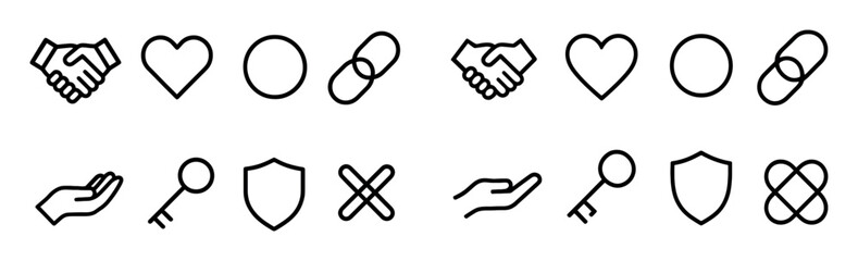 Minimalist Trust Icon Set