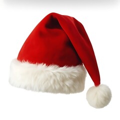 Realistic Santa Hat Christmas Illustration