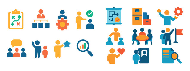 Colorful Management Icons